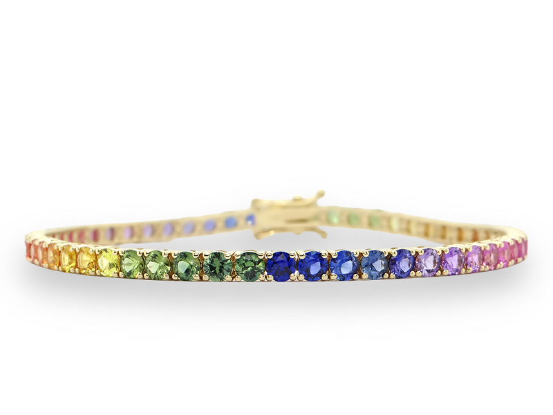 Toodie's Signature Fashion Sapphire and Diamond Tennis Bracelet 240-00618 -  Toodie's Fine Jewelry